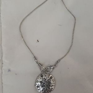 Sandollar adjustable silver bracelet